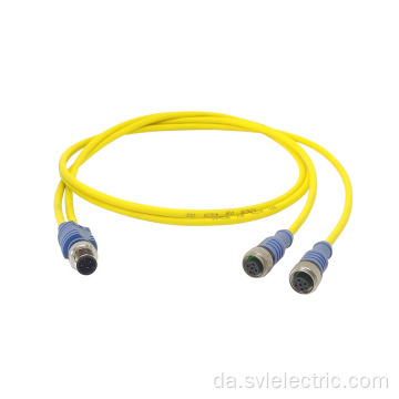 M12 Y-Type Connector-kabel til bilindustrien